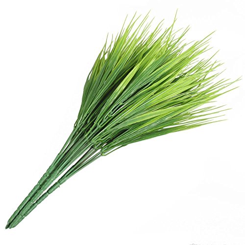 SODIAL Plantas Artificiales al Aire Libre, 4 Piezas Falsos arbustos de Plantas plasticas de Trigo Arbustos Rellenos y al Aire Libre Decoracion de la Oficina del Jardin de la casa casera