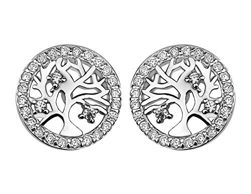 SOFIA MILANI Pendientes Mujer Arbol de la Vida Plata de Ley 20402