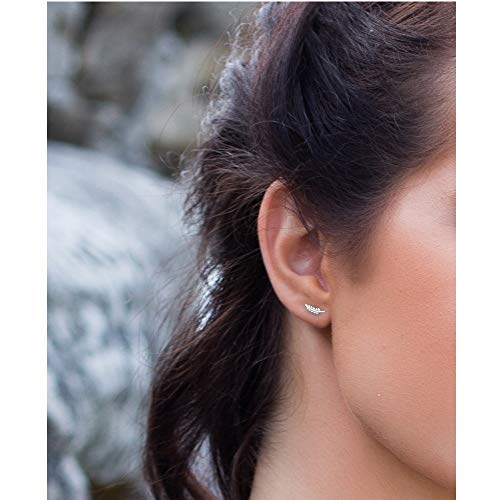 SOFIA MILANI Pendientes Mujer Hojas Ramas Plata de Ley 20679