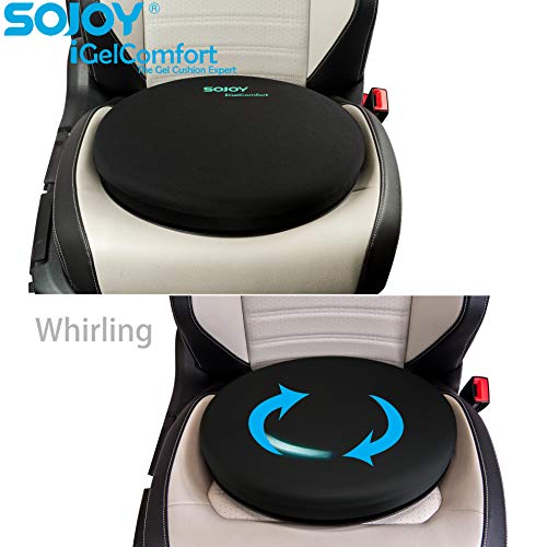 Sojoy iGelComfort - Cojín Giratorio de Gel con Espuma viscoelástica
