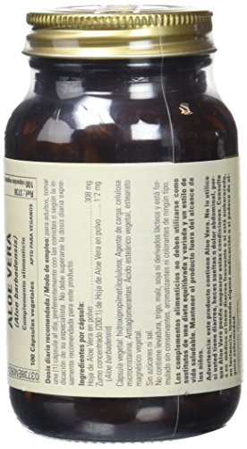 Solgar Aloe Vera - 100 Cápsulas