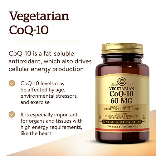 Solgar CoQ-10 (Coenzima Q-10) 60 mg Cápsulas vegetales - Envase de 60