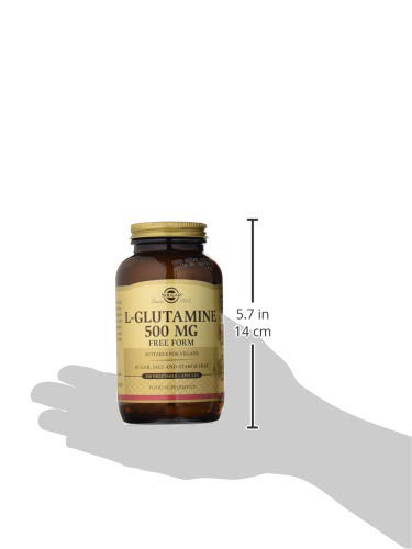 Solgar L-Glutamina Cápsulas vegetales de 500 mg - Envase de 250