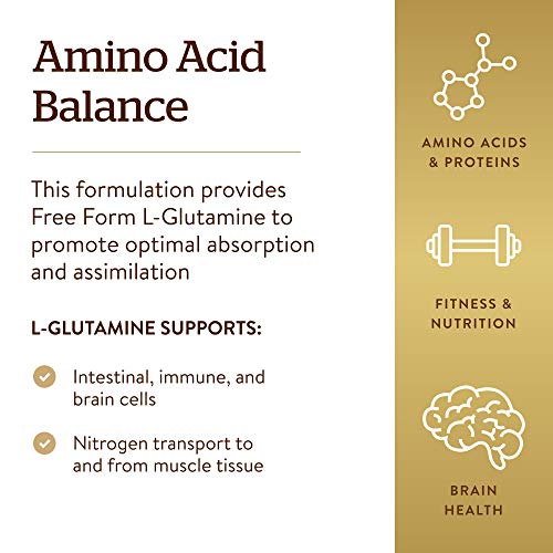 Solgar L-Glutamina Cápsulas vegetales de 500 mg - Envase de 50