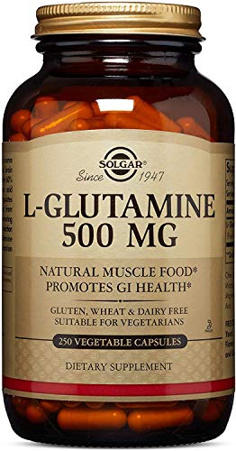 Solgar L-Glutamina Cápsulas vegetales de 500 mg - Envase de 50