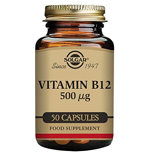 Solgar Vitamina B12 500 µg Cápsulas vegetales - Envase de 50