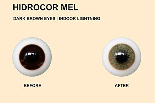 Solotica Hidrocor Mel - lentillas de colores anuales sin doprtías - 1 par (2 undidades)