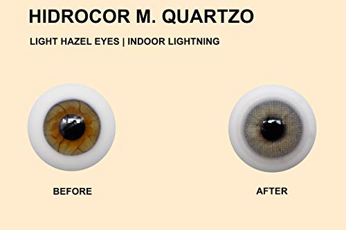 Solotica Hidrocor Quartzo - lentillas de colores mensuales sin doprtías - 1 par (2 undidades)