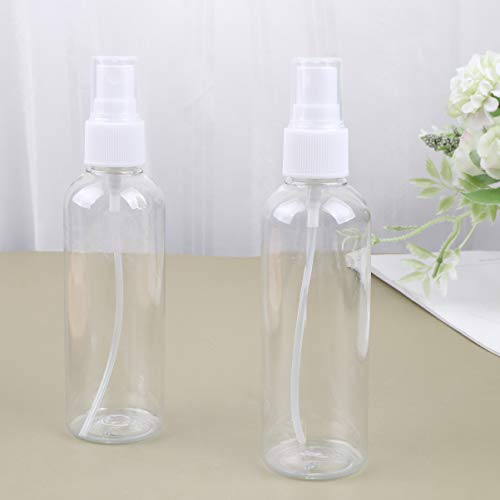 Solustre 10Pcs Botella de Spray Botella de Spray de Plástico Recargable Botella de Niebla Vacía para Líquidos Cosméticos Soluciones de Limpieza con Champú Limpiadores Caseros Plantas 200 Ml