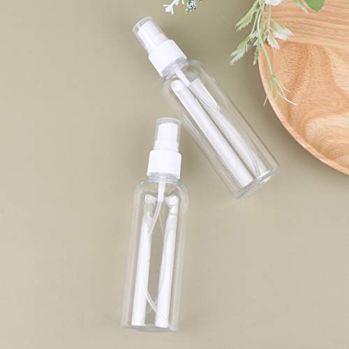 Solustre 10Pcs Botella de Spray Botella de Spray de Plástico Recargable Botella de Niebla Vacía para Líquidos Cosméticos Soluciones de Limpieza con Champú Limpiadores Caseros Plantas 200 Ml