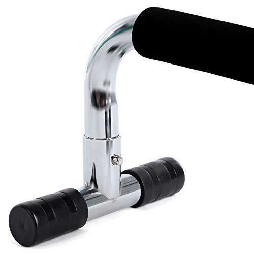 SONGMICS Manijas Push up Pro, Soportes para Entrenamiento Flexiones y Otros Ejercicios, Forma de H, Negro SPU25H