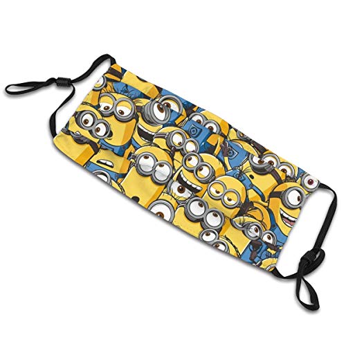 Sonickingmall Unisex Minions Banana Mascarilla cara impresa, Anti-niebla Headwear Pañuelo para exterior