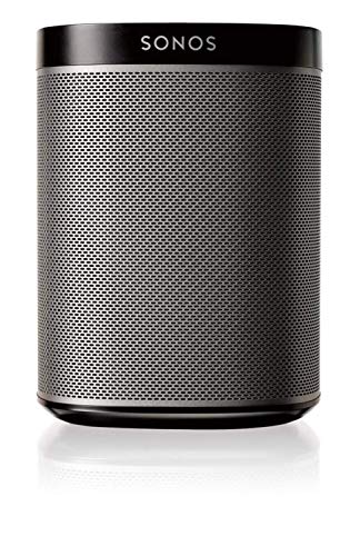 Sonos Play: 1 - Altavoz Inteligente Compatible con Dispositivos Amazon Echo, Cabe en Cualquier Sitio Debido a Su Tamaño y Es Resistente a La Humedad, Color Negro, 12 x 12 x 16,2 cm