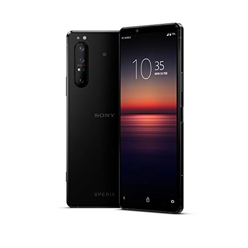 Sony Xperia 1 II - Teléfono móvil 21:9 de 6.5" (4K HDR, 21:9 CinemaWide, OLED, cámara de Triple Objetivo zeiss, Audio Jack 3.5mm, Android 10, Libre, 8 GB RAM, 256 GB, IP65/68), Negro