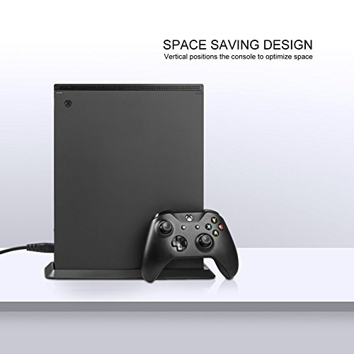 Soporte vertical para Xbox One X - LeSB Soporte vertical con antideslizantes pies para Xbox One X
