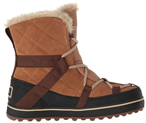 Sorel Glacy Explorer Shortie, Botas para Nieve para Mujer, Marrón (Elk), 38 EU