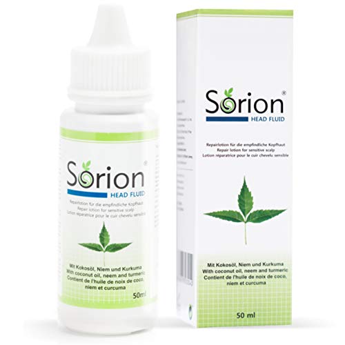 Sorion Head Fluid 50 ml – También para el cuidado del cuero cabelludo en psorias y neurodermitis con aceite de coco, neem, Rubia Cordifolia, cúrcuma y Wrightia tinctoria