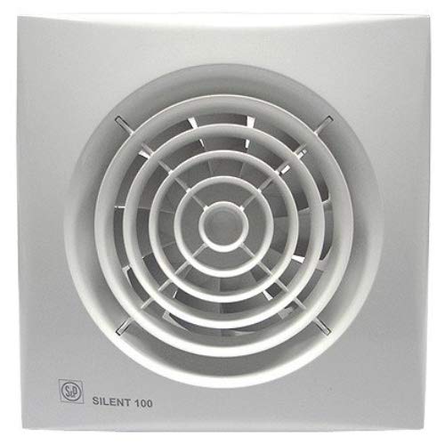 S&P 5210401500 SILENT-100 CRZ Extractores de Baño, 220-240V, 50Hz