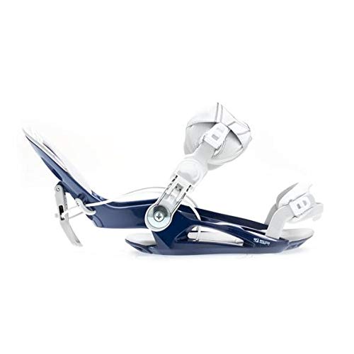 SP Fijaciones Snowboard Private Navy 44-46 EU para Hombre y Mujer. Fijaciones Snow automáticas Color Azul y Blanco Talla S y M para Freestyle y Freeride