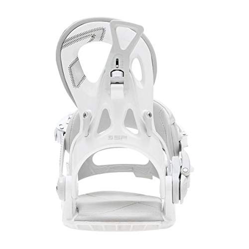 SP Fijaciones Snowboard Private White 36-39 EU para Hombre y Mujer. Fijaciones Snow automáticas Color Blanco Talla S y M para Freestyle y Freeride