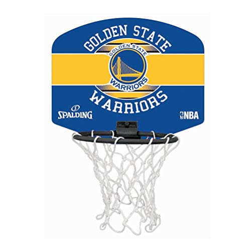 Spalding NBA Miniboard Golden State 77-661Z Minicanasta, Unisex, Multicolor, Talla Única