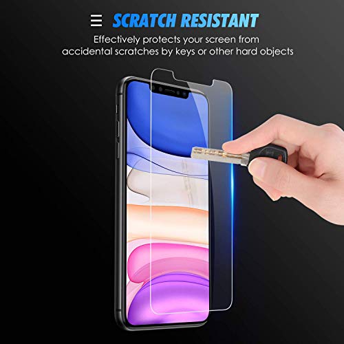 SPARIN [3-Pack] [Sin Cobertura Completa] Cristal Templado iPhone 11/XR, Protector Pantalla iPhone 11/XR Vidrio Templado con [Sin Cobertura Toda Pantalla] [9H Dureza] [Alta Definicion]