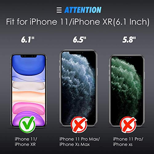 SPARIN [3-Pack] [Sin Cobertura Completa] Cristal Templado iPhone 11/XR, Protector Pantalla iPhone 11/XR Vidrio Templado con [Sin Cobertura Toda Pantalla] [9H Dureza] [Alta Definicion]