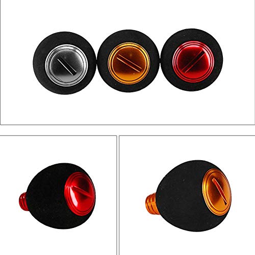 SparY Tirador Pomo Juego, Carrete de Pesca Eva Cómodo Balancín Reajustar Accesorios Recambio Abordar Resistente Ligero Alto Dureza Agarre Rueda Giratoria - Oro