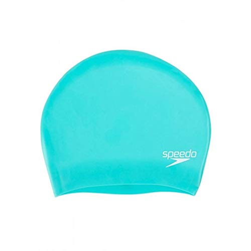 Speedo 806168B961 Gorra de Natación, Mujer, Verde, Talla Única