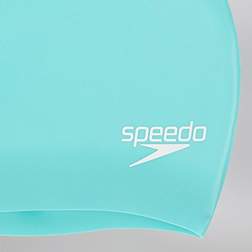 Speedo 806168B961 Gorra de Natación, Mujer, Verde, Talla Única
