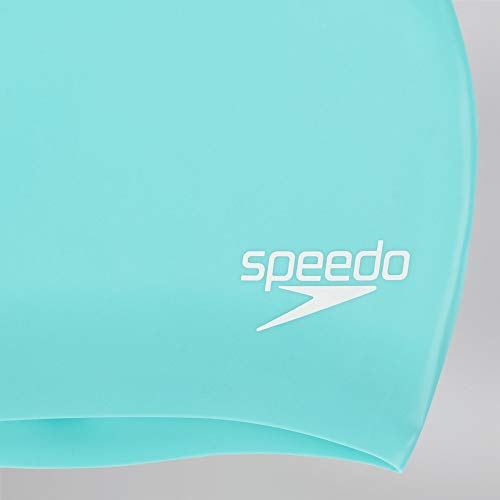 Speedo 806168B961 Gorra de Natación, Mujer, Verde, Talla Única