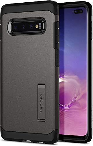 Spigen Compatible con Galaxy S10 Plus /S10+ Funda Tough Armor con Kickstand y Certificado de Extrema protección - Bronce