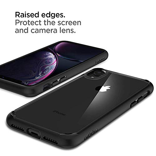 Spigen Funda Ultra Hybrid Compatible con Apple iPhone XR (6.1"), Protección híbrida de la caída - Negro Mate