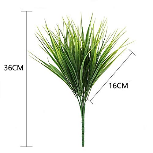 Sprießen - Plantas Artificiales para Interior y Exterior, para casa, Cocina, Oficina, Boda, jardín, balcón, decoración Verde, 6 Unidades