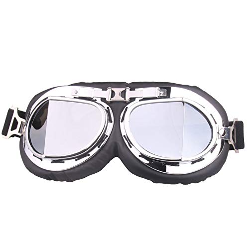 SPXMX Gafas retro en ángulo para moto off-road gafas parabrisas s