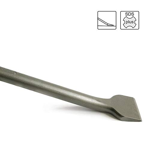 S&R Juego de 3 Cinceles SDS Plus: cincel Plano (14x250x20), Cincel Largo (14x250x40), Cincel a punta (14x250mm). Para mamposteria, hormigon, baldosas.