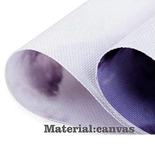 SSKJTC - Lienzo decorativo para pared, diseño de mariposas en la nariz de un ciervo de cola blanca, estirado y enmarcado listo para colgar de 50 x 30 pulgadas