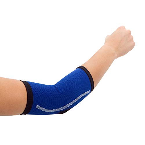 STADIUM - Codera, Azul, S, para alivio del dolor de musculos del codo, epicondilitis, tendinitis artritis, codo tenista y codo golfista, vendaje para soporte deportivo, Unisex para Hombre y Mujer