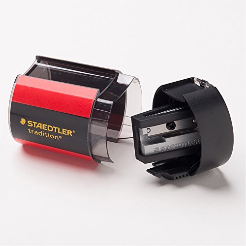 Staedtler Noris 511 005 - Afilalápices con depósito y cierre de seguridad, Negro