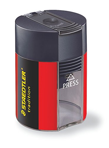 Staedtler Noris 511 005 - Afilalápices con depósito y cierre de seguridad, Negro