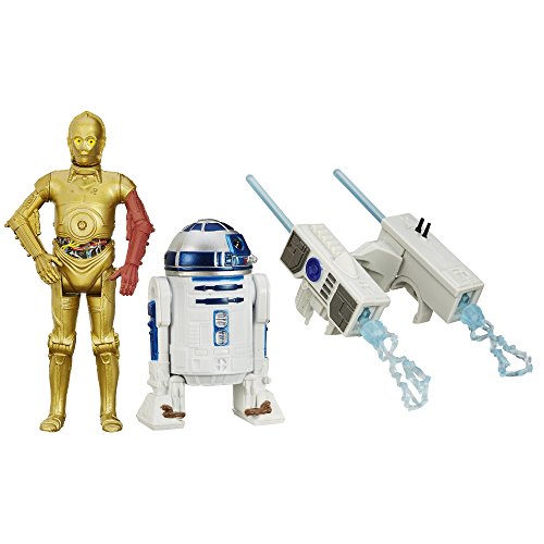 Star Wars - El Despertar de la Fuerza - Figura Snow Mission R2-D2 and C-3PO, 9.5cm, Pack de 2 (B3957)