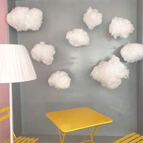 STOBOK 4 Piezas Decoraciones de Nubes Artificiales Accesorios de Nubes de algodón para Decoraciones Colgantes de Fiesta de Bodas para niños