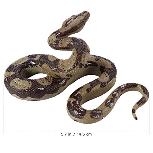 STOBOK Juguete de Serpiente de Goma Juguete de Serpiente Python Modelo de Juguete de Broma asustadiza Decoraciones de Halloween