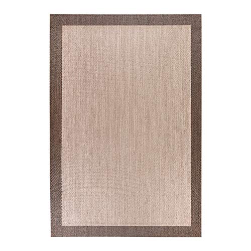 STORESDECO Alfombra vinílica Deblon – Alfombra de PVC Antideslizante y Resistente, Ideal para salón, Cocina, baño…¡Disponible en Medidas Grandes! (120cm x 180cm, Marrón)