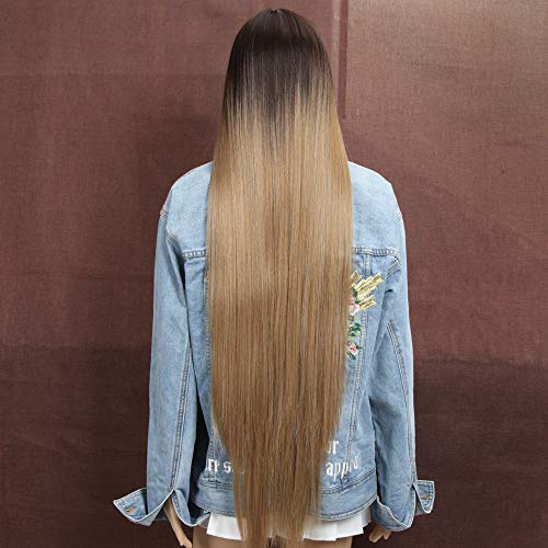 Style Icon Lace Front Wigs Pelucas De Cabello Liso Sedoso Con Frente De Encaje Súper Largo Para Mujeres Pelucas Sintéticas De Reemplazo De Cabello Suave 37”/93cm