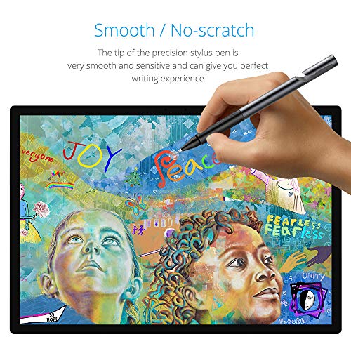 Stylus universal con agarre de textura antideslizante, alta sensibilidad y alta precisión, lápiz digital táctil LACORAMO Compatible con tabletas iPad/iPhone/Samsung/huawei,pantalla táctil Android /iOS