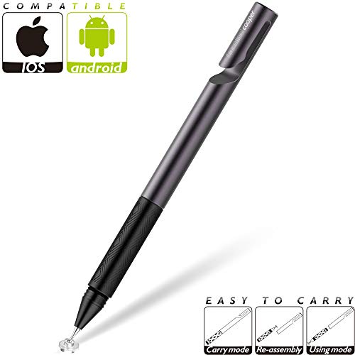 Stylus universal con agarre de textura antideslizante, alta sensibilidad y alta precisión, lápiz digital táctil LACORAMO Compatible con tabletas iPad/iPhone/Samsung/huawei,pantalla táctil Android /iOS