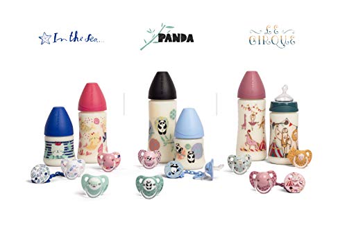 Suavinex - Chupete Tetina Anatómica Silicona, 6-18 Meses. 0% BPA, Diseño In The Sea, Color Azul Sea