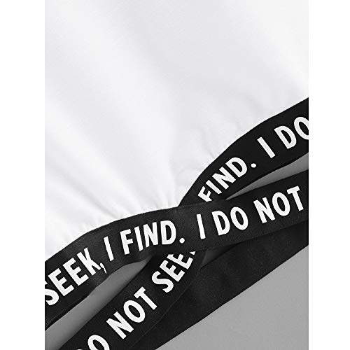 Sudaderas Sin Capucha Corta Tumblr Deporte Primavera Invierno para Mujer,PAOLIAN Camisetas Manga Largas Adolescentes Chicas Suéter Hoodie Hueco Tops Estampado Alfabeto Rebajas Talla Grande