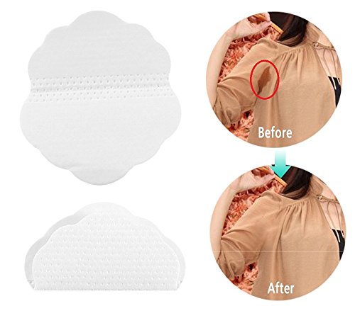 Sudor absorción, almohadillas de sudor de la axila para los hombres y mujeres, protectores desechables plegables de absorción de sudor (20 pcs)